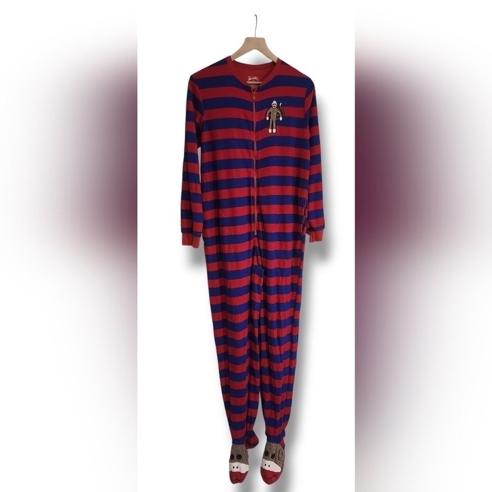 Nick And Nora Sock Monkey Onesie Size Small - Picture 2 of 8